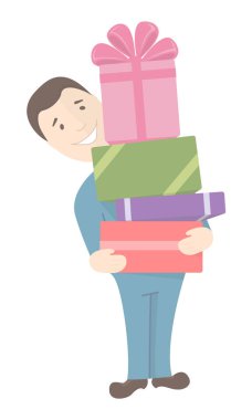 Adam hediyeler tutar