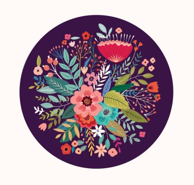 Güzel romantik bahar buketi