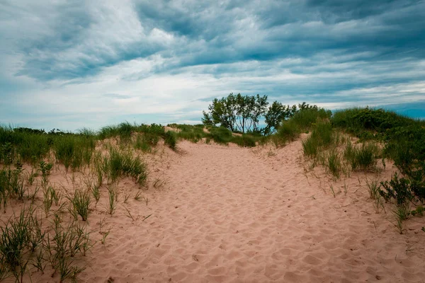 Landscape Shot Climb Sleeping Bear Dunes — Stock Photo, Image