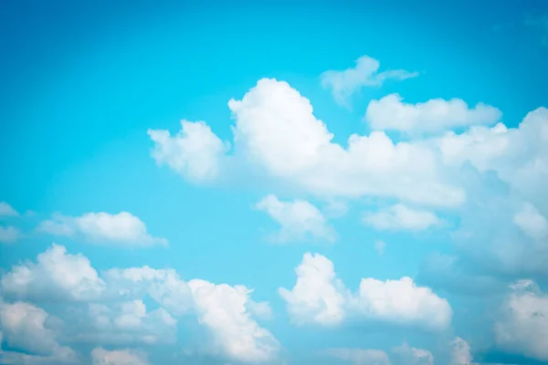 fluffly clouds in the sky on a clear day in South Haven Michigan