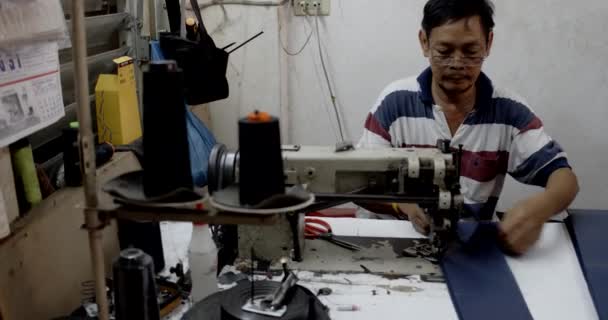 Bagaj fabrika Bangkok Tayland — Stok video