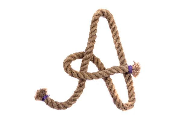 Alphabet Rope Letter — Stock Photo, Image