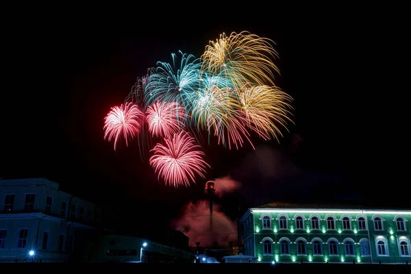 夜空の花火7月4日新年 — ストック写真