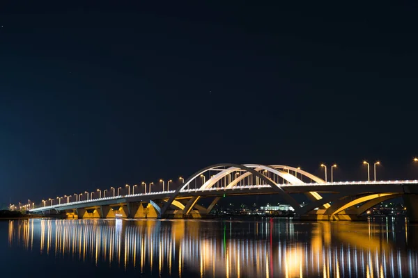 Meer Nacht Ansicht von fukuoka in Japan — Stockfoto