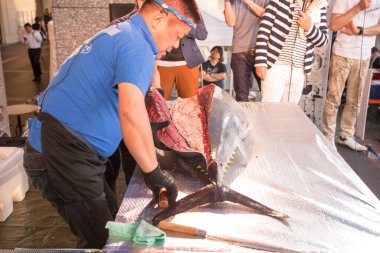 Hakata Japon Ton Balığı Yıkım Şovu
