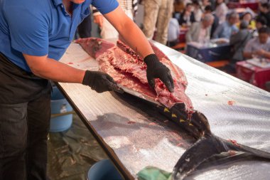 Hakata Japon Ton Balığı Yıkım Şovu