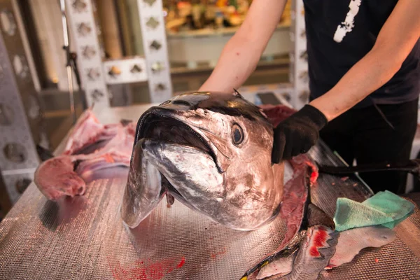 Hakata Japan Tuna Demolition Show — Stock fotografie