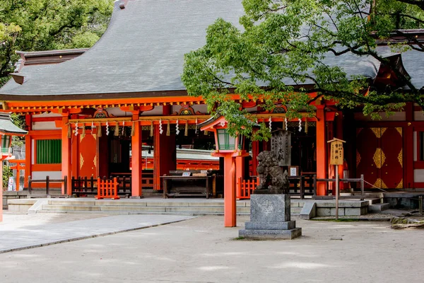 Fukuoka şehrindeki Sumiyoshi Tapınağı, Fukuoka Bölgesi — Stok fotoğraf