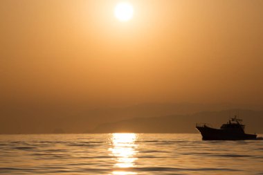 Japonya 'daki yerel balıkçı teknesi.