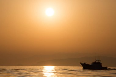 Japonya 'daki yerel balıkçı teknesi.