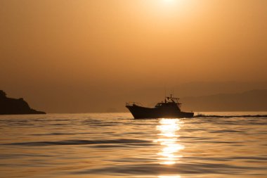 Japonya 'daki yerel balıkçı teknesi.