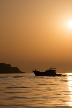Japonya 'daki yerel balıkçı teknesi.