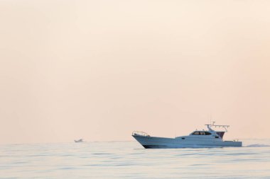 Japonya 'daki yerel balıkçı teknesi.