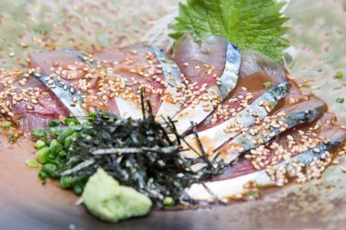 Japon lezzetli saşimi.