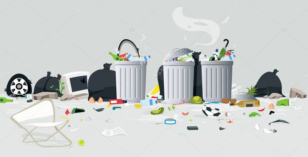 Waste of garbage