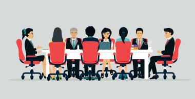 İşadamları müzakere.