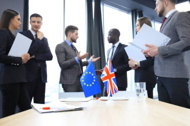 İngiltere ve Avrupa Birliği liderleri arasında anlaşmazlıklar toplantısında. Brexit.