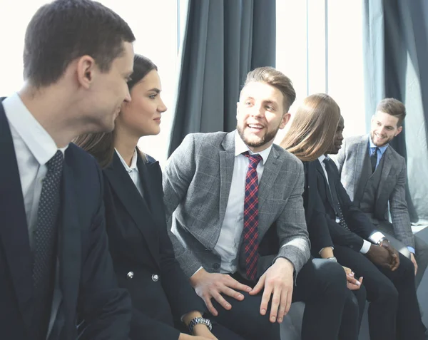 Business-team som har möte på kontoret. — Stockfoto