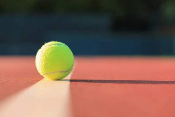 Heldere Groengele Tennisbal Lijn — Stockfoto