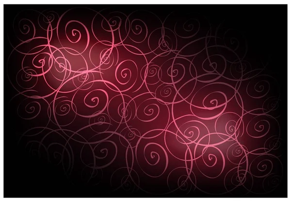 Red Vintage Wallpaper with Spiral Pattern Background — Stock Vector