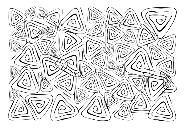 Fondo de pantalla blanco con fondo de patrón de espiral triangular — Archivo Imágenes Vectoriales