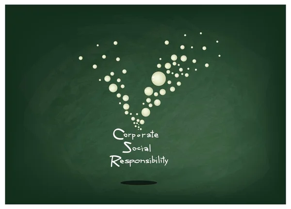 Conservation de l'environnement avec concepts de responsabilité sociale des entreprises — Image vectorielle