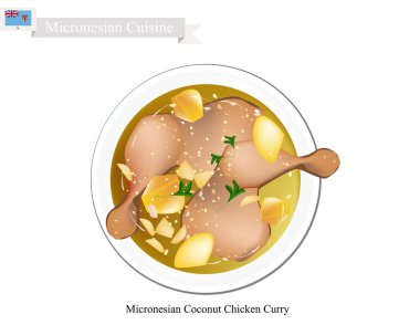 Hindistan cevizi Chicken Curry, Mikronezya popüler çanak