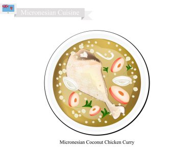 Hindistan cevizi Chicken Curry, Mikronezya popüler çanak