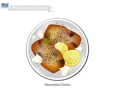 Izgara tavuk göğsü, Mikronezya popüler çanak