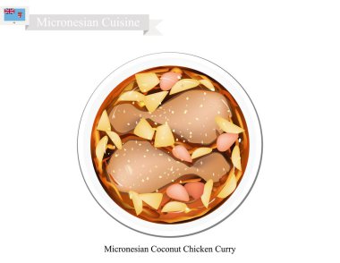 Hindistan cevizi Chicken Curry, Mikronezya popüler çanak