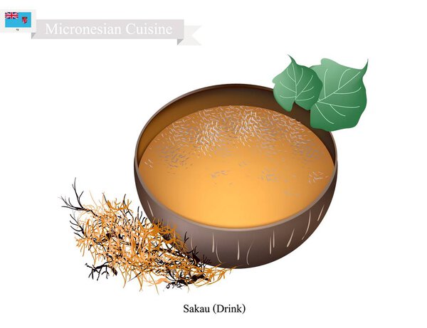 Sakau Drink or Traditional Micronesian Herbal Beverage