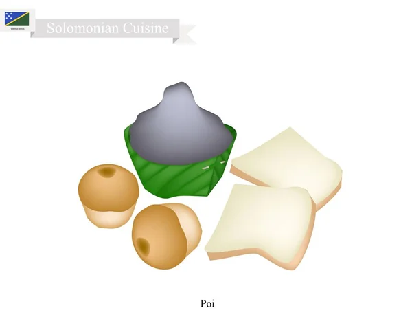 POI eller traditionell Solomonian soppa eller Solomonian gröt — Stock vektor