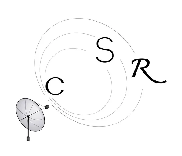 CSR або Концепція корпоративної соціальної відповідальності — стоковий вектор
