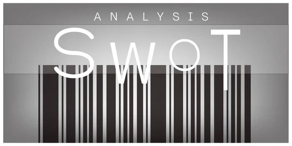 Управление стратегией анализа SWOT для бизнес-плана — стоковый вектор