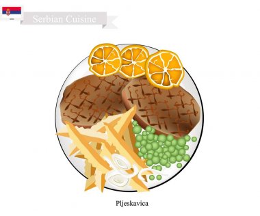 Pljeskavica veya et köftesi, Sırbistan Ulusal çanak