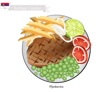 Pljeskavica veya et köftesi, Sırbistan Ulusal çanak