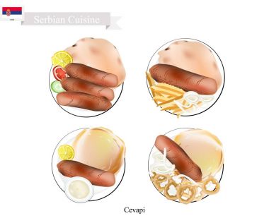 Cevapi veya Cevapcici, Sırbistan Ulusal çanak
