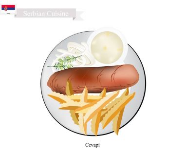 Cevapi veya Cevapcici, Sırbistan Ulusal çanak