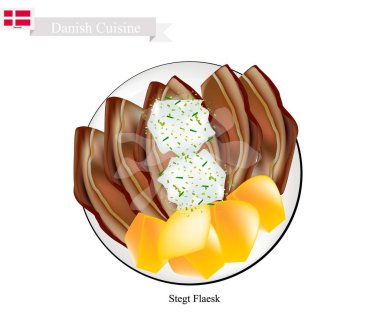 Stegt Flaesk veya kızarmış domuz pastırması, Danimarka Ulusal çanak
