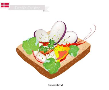 Smorrebrod karides, Danimarka Ulusal çanak ile