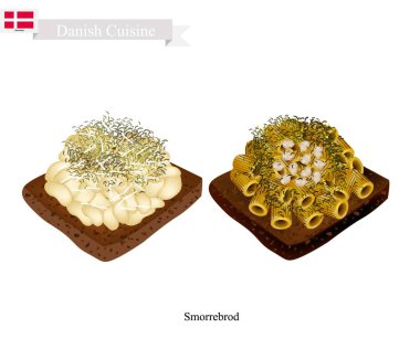 Makarna, Danimarka Ulusal çanak ile Smorrebrod