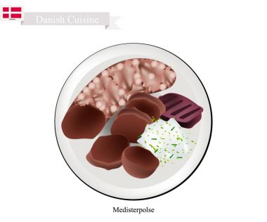 Medisterpolse veya domuz sosisi, Danimarka için popüler bir çanak