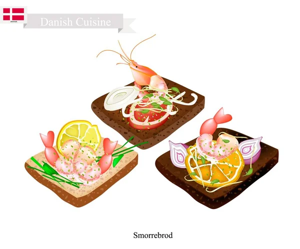 Smorrebrod karides, Danimarka Ulusal çanak ile