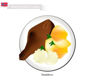 Smalahove veya ızgara koyun kafa, Norveç'in yerel bir yemek