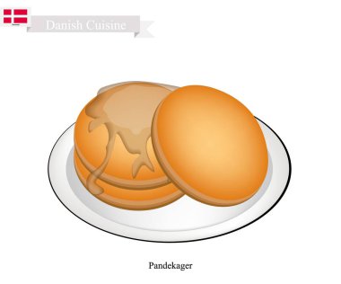 Pandekager veya ince gözleme, Danimarka'da popüler tatlı