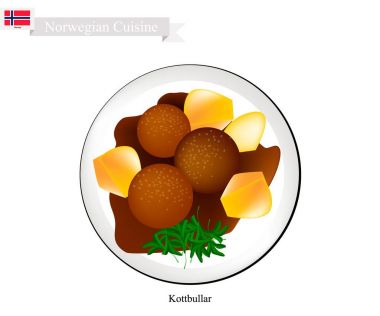 Kottbullar veya köfte, Norveç'te popüler bir çanak