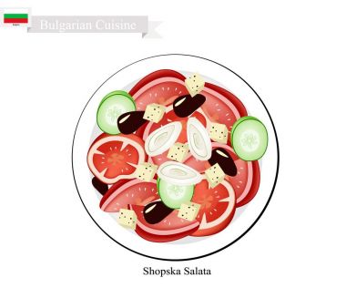 Shopska Salata, popüler bir Bulgaristan fincan