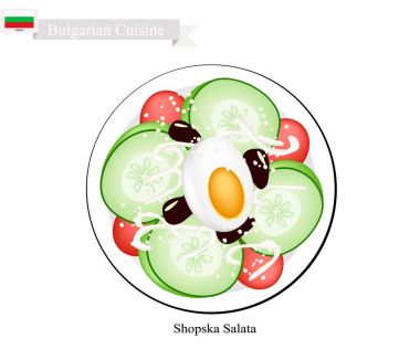 Shopska Salata, popüler bir Bulgaristan fincan