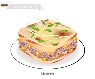 Ev yapımı musakka, popüler bir Bulgaristan fincan