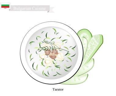 Tarator kremalı çorba, geleneksel Bulgar yemeği